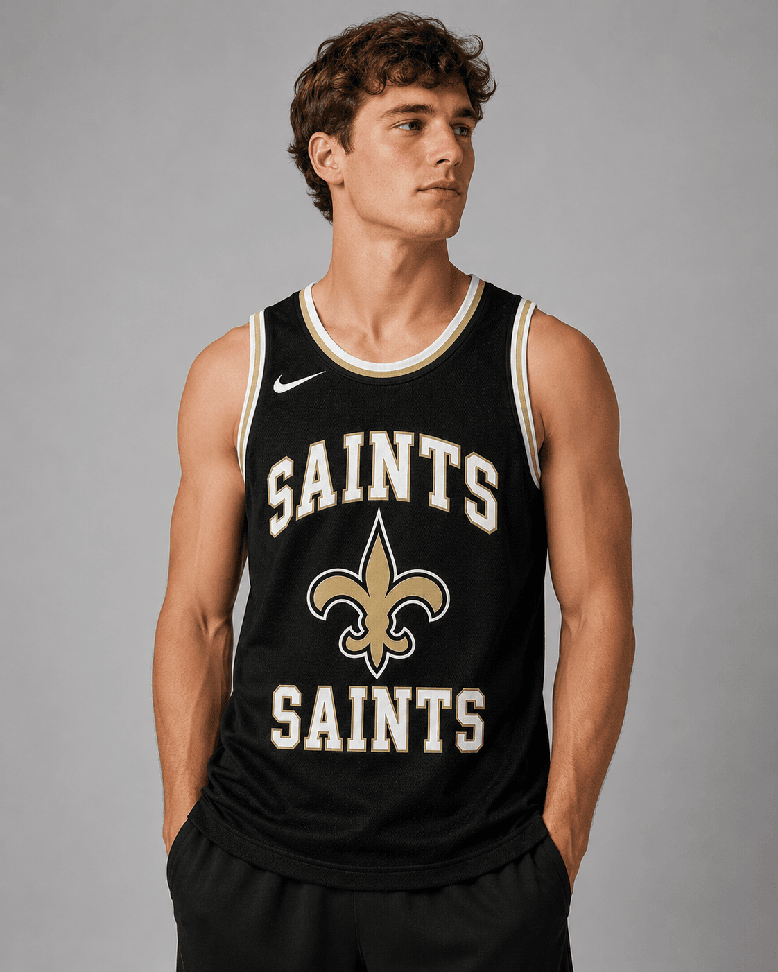 New Orleans Saints | Premium NFL Personalized Team Custom Name Number Sports Tank Top NDN134