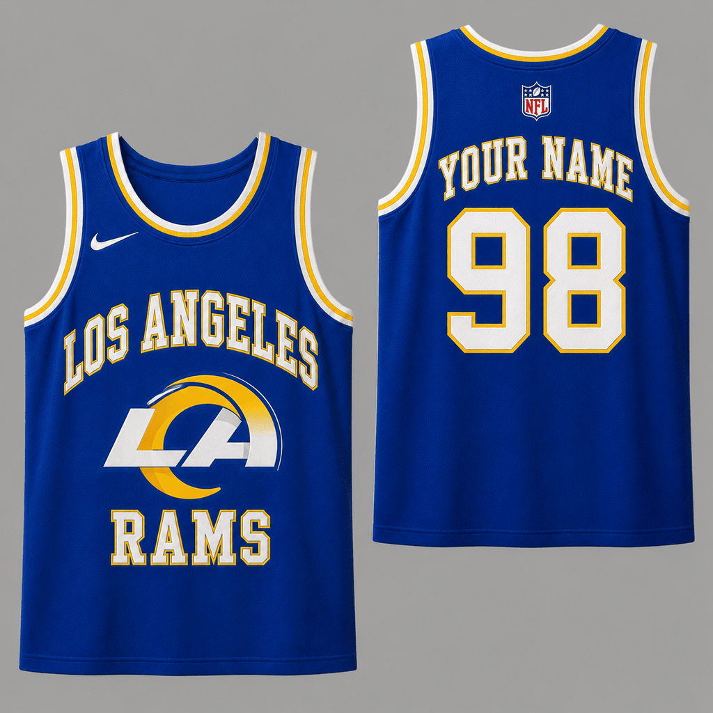 Los Angeles Rams | Premium NFL Personalized Team Custom Name Number Sports Tank Top NDN128