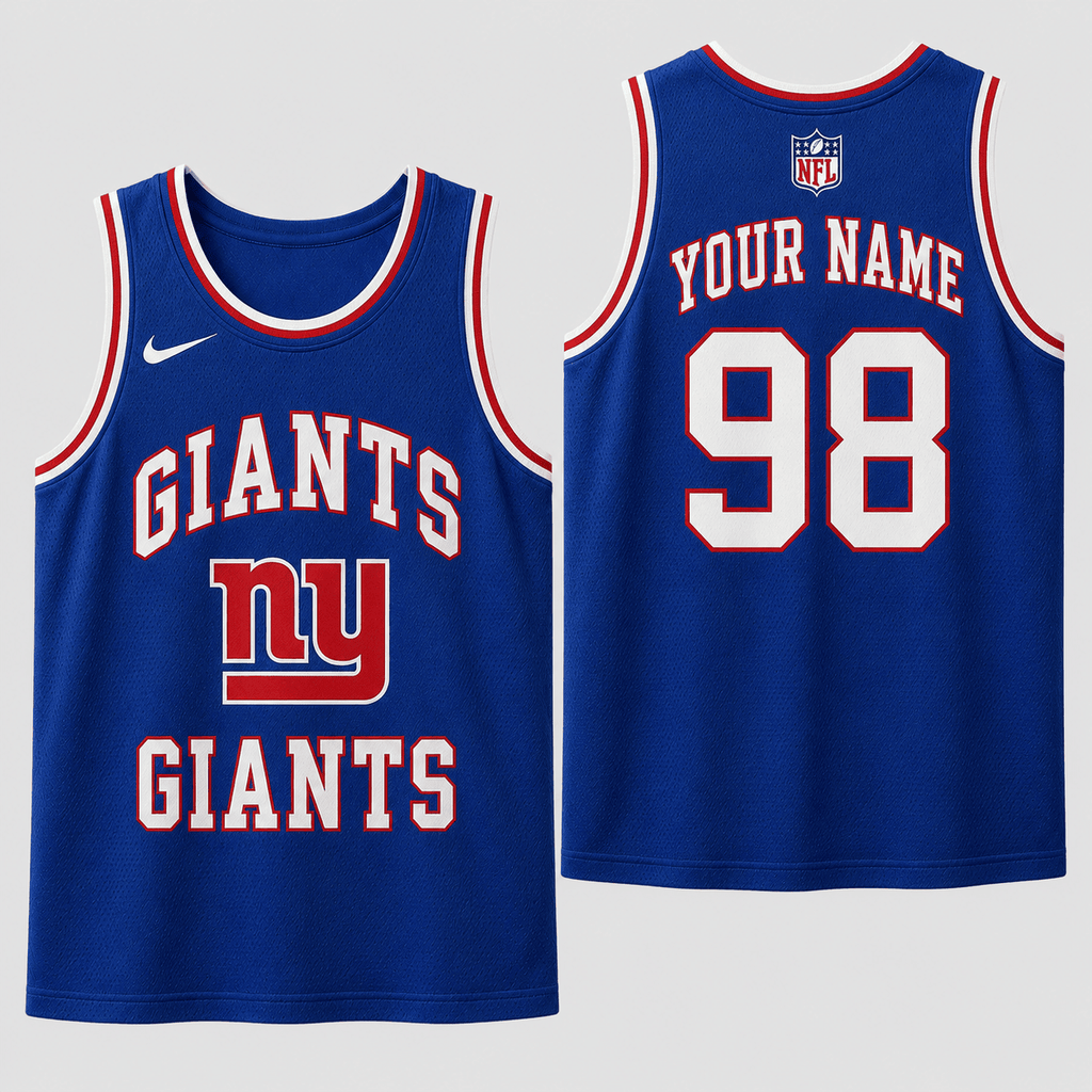 New York Giants | Premium NFL Personalized Team Custom Name Number Sports Tank Top NDN123