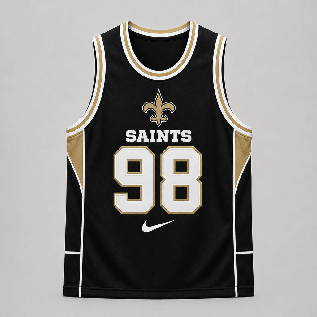 New Orleans Saints | Premium NFL Custom Basketball Tank Top For Men And Women NDN