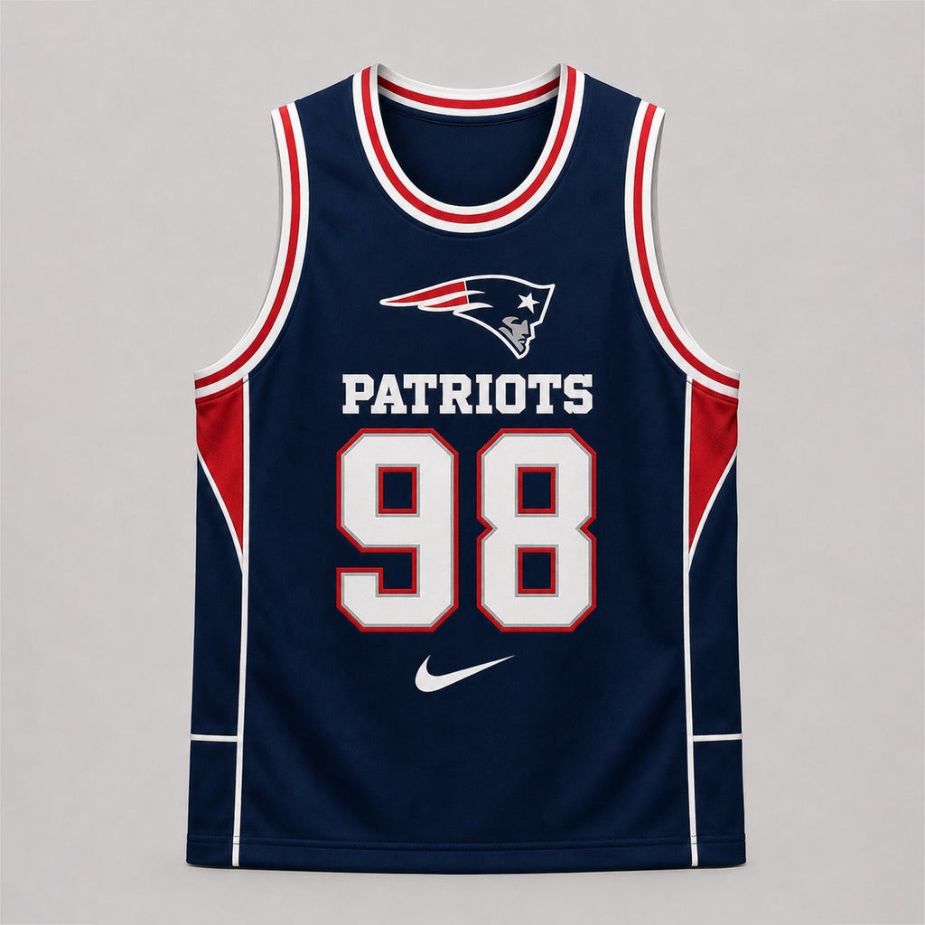 New England Patriots | Premium NFL Custom Basketball Tank Top For Men And Women NDN