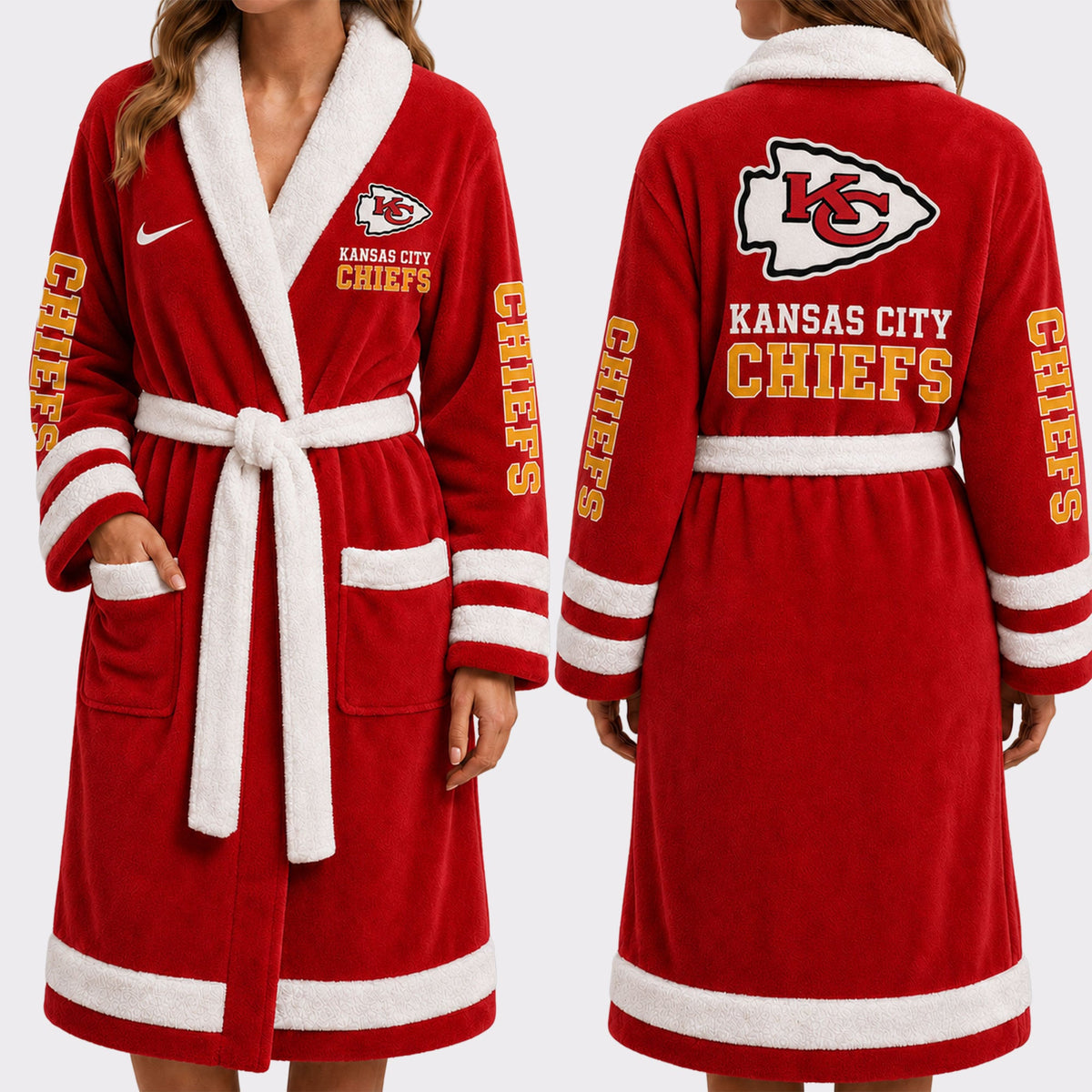 Kansas City Chiefs | Premium NFL Fleece Bathrobe VA1243