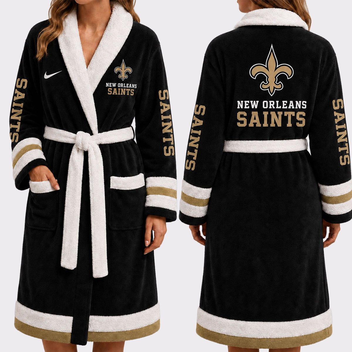 New Orleans Saints | Premium NFL Fleece Bathrobe VA1232