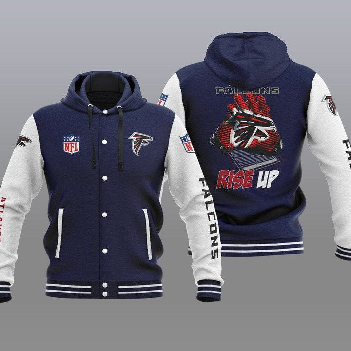 Atlanta Falcons Hooded Baseball Jacket 30