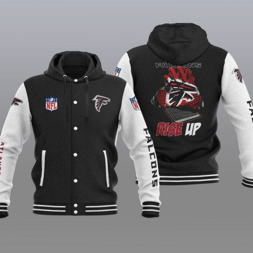 Atlanta Falcons Hooded Baseball Jacket 30