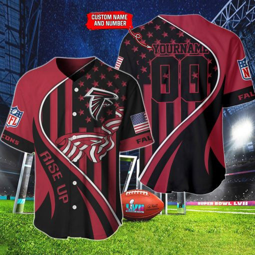 Atlanta Falcons Personalized Baseball Jersey BG860