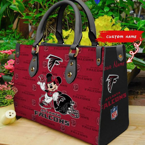 Atlanta Falcons Personalized Leather Hand Bag BB437