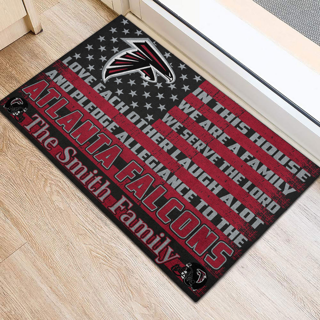 Atlanta Falcons Personalized Doormat BG285