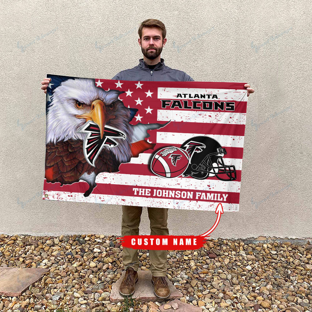 Atlanta Falcons-Flag-Custom Name FL2906