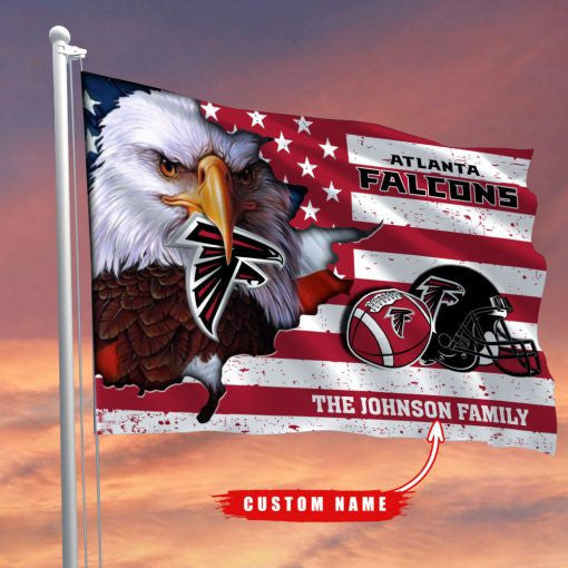 Atlanta Falcons-Flag-Custom Name FL2906