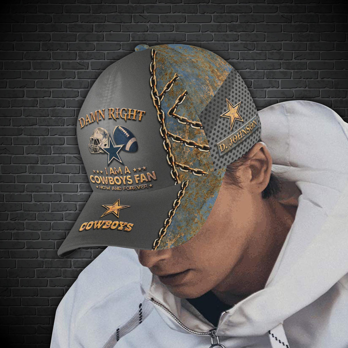 Dallas Cowboys Cap New Version Custom Your Name, Football Team Cap, Football Lovers Gifts ETRG-477009
