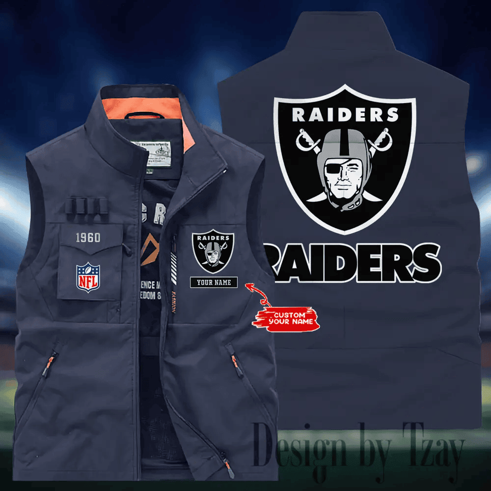 Las Vegas Raiders Sleeveless Jacket Multicolor S9SLJK114
