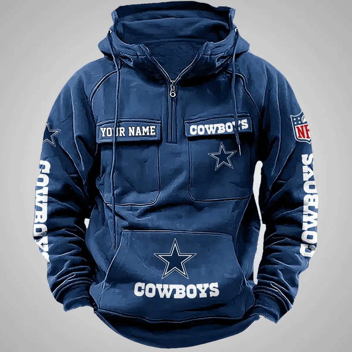 Dallas Cowboys Vintage Men Hoodie AZVMHD100