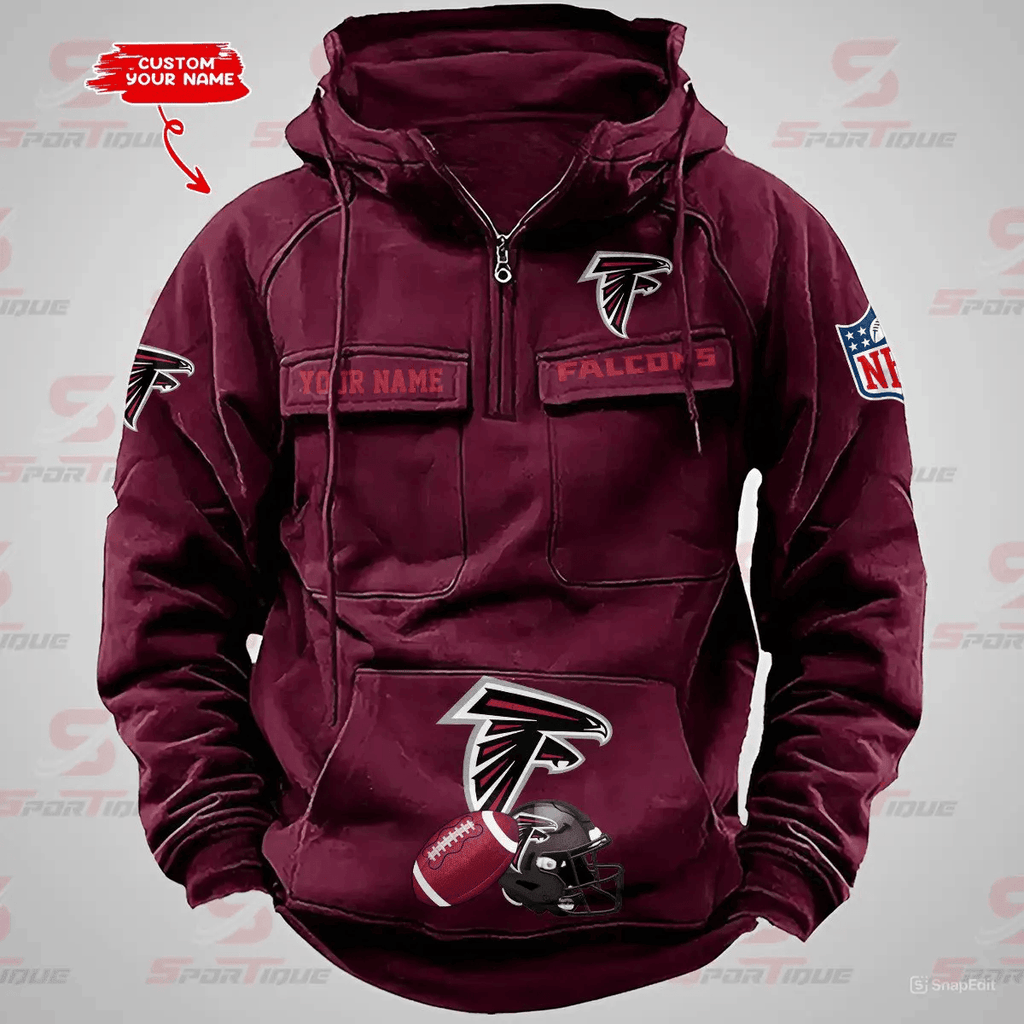 Atlanta Falcons Vintage Men Hoodie AZVMHD355