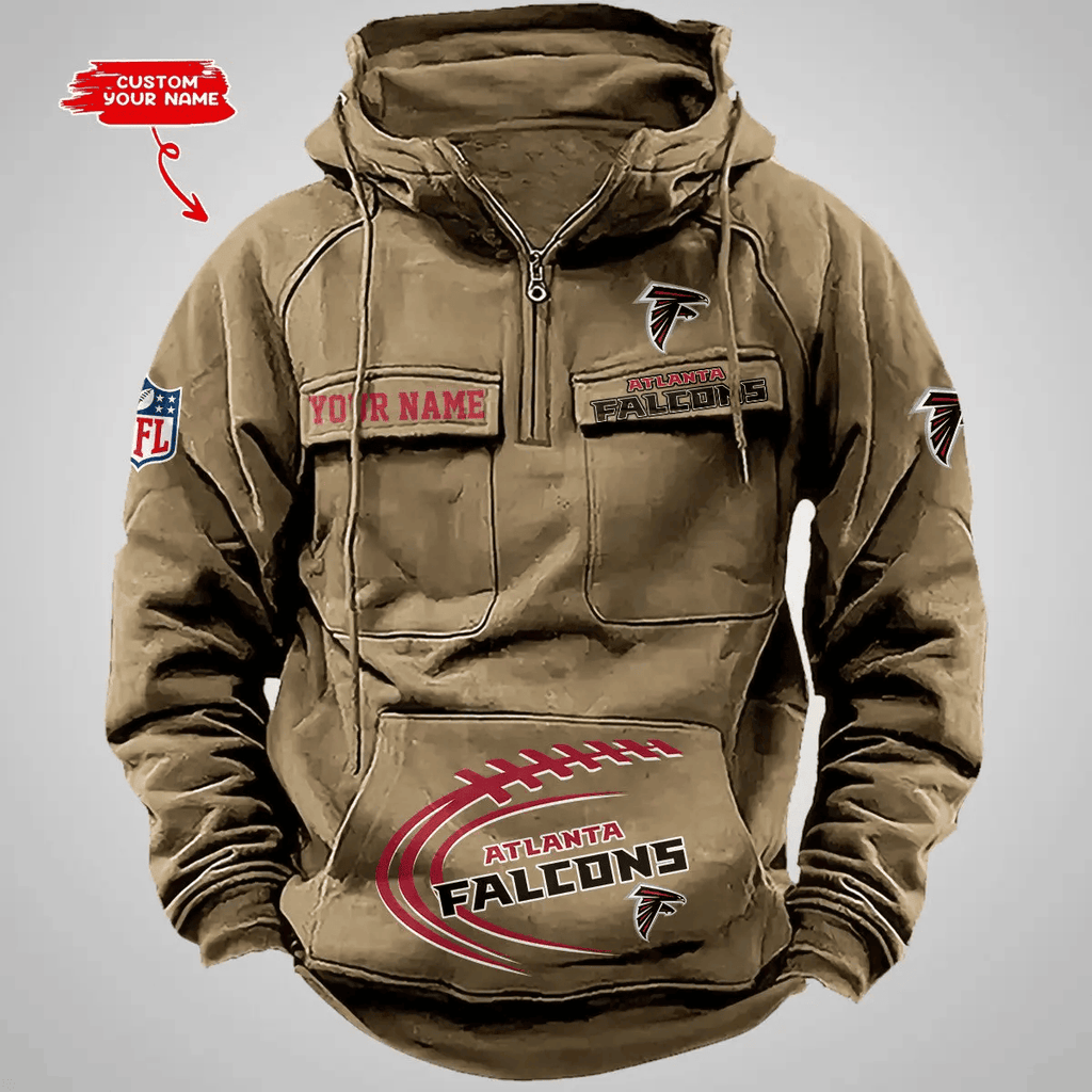 Atlanta Falcons Vintage Men Hoodie AZVMHD111