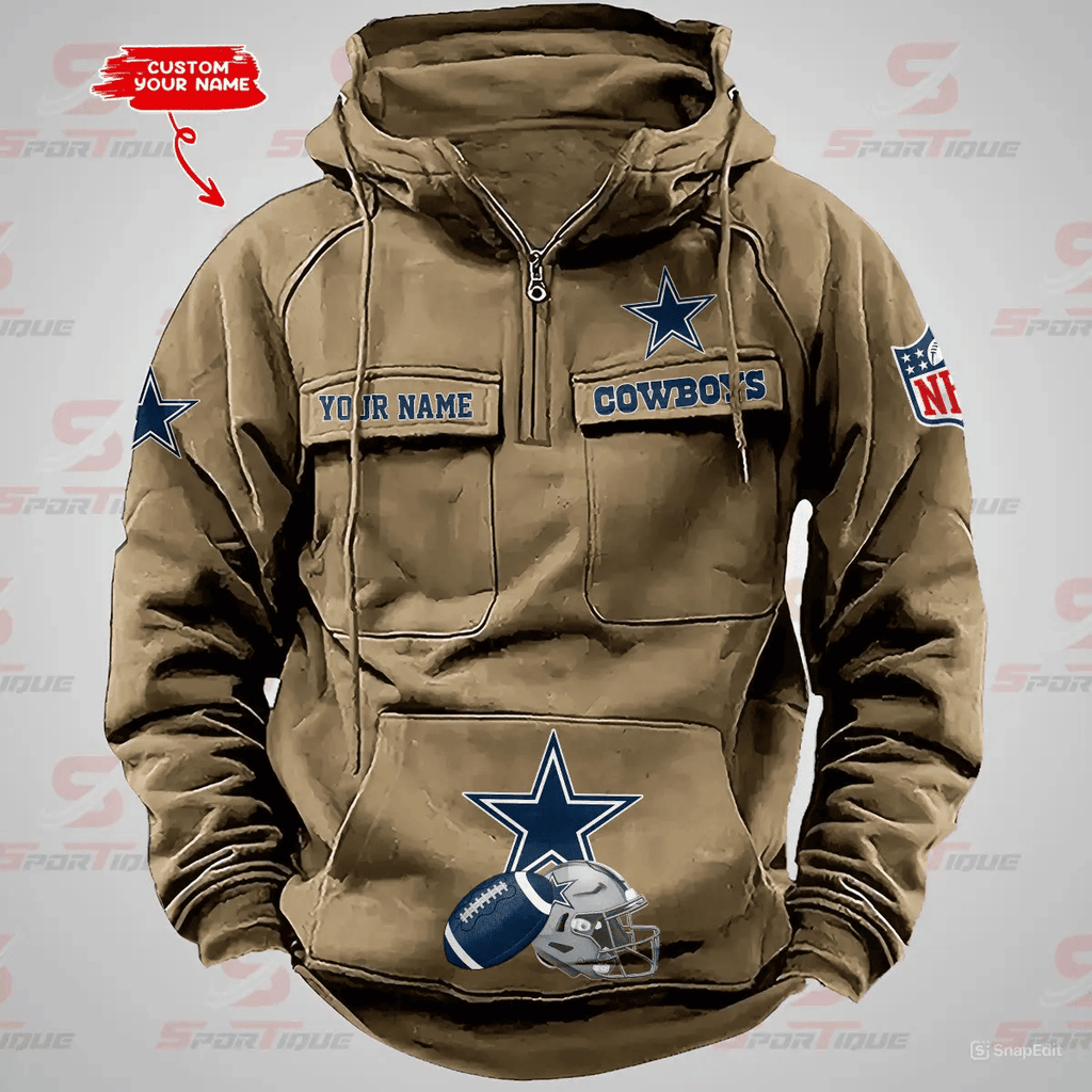 Dallas Cowboys Vintage Men Hoodie AZVMHD362