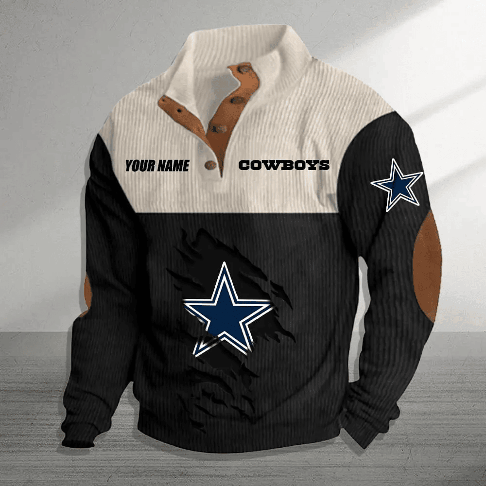Dallas Cowboys Premium Personalized Game-Day Pullover S9DBSCH137
