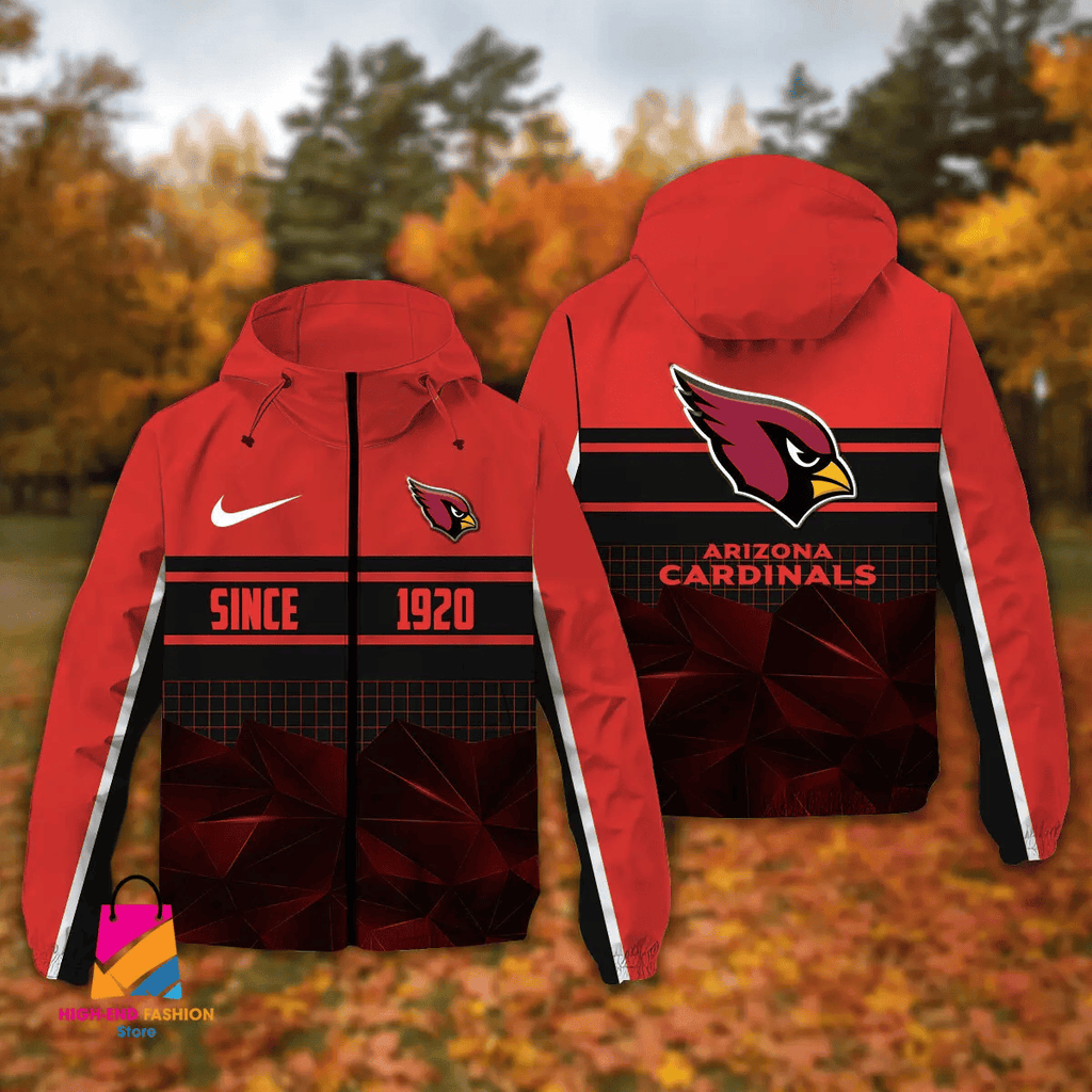 Arizona Cardinals Windbreaker Outdoor Jacket Sport Fan Gift NNPRJ910