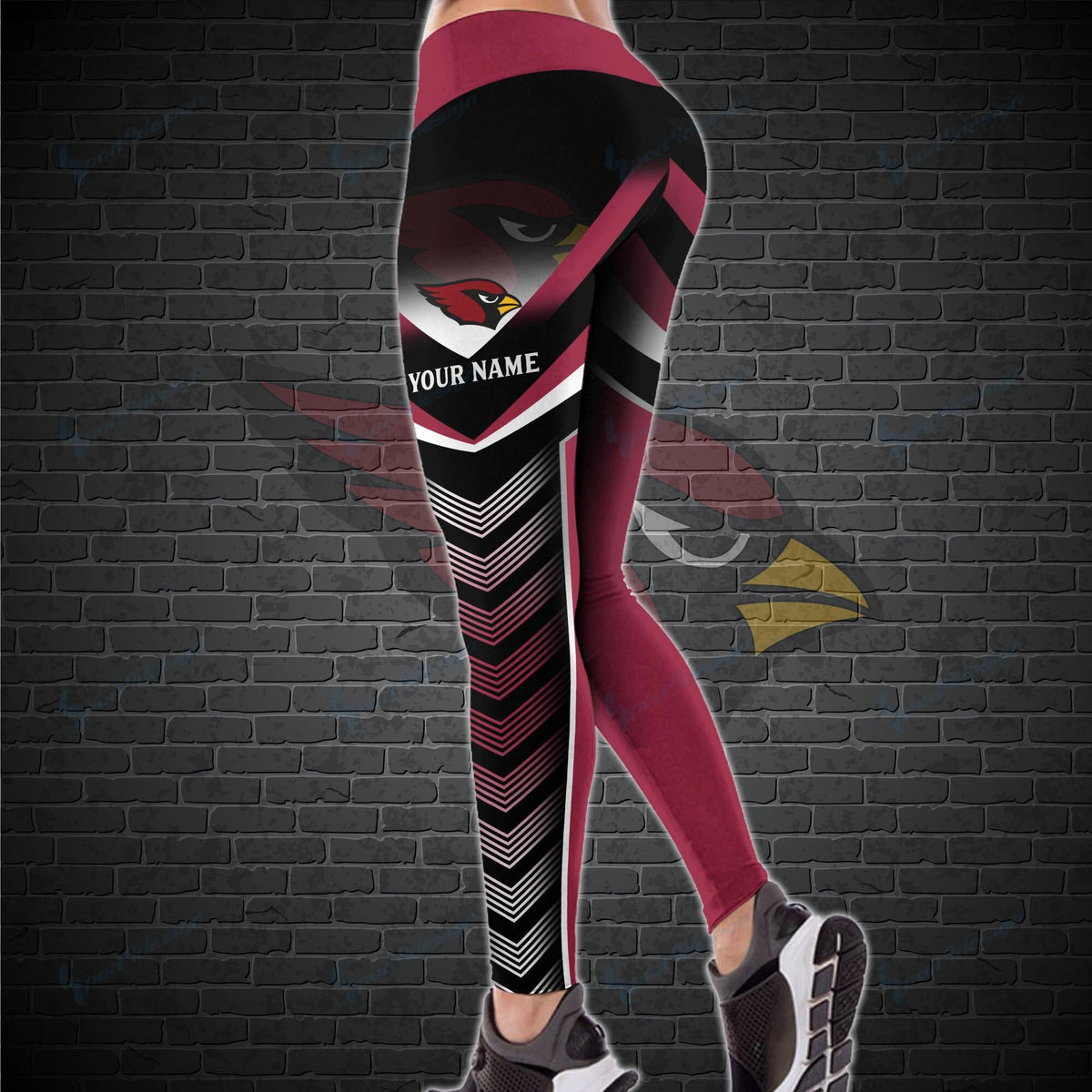 Arizona Cardinals Personalized Leggings And Tank Top BG01