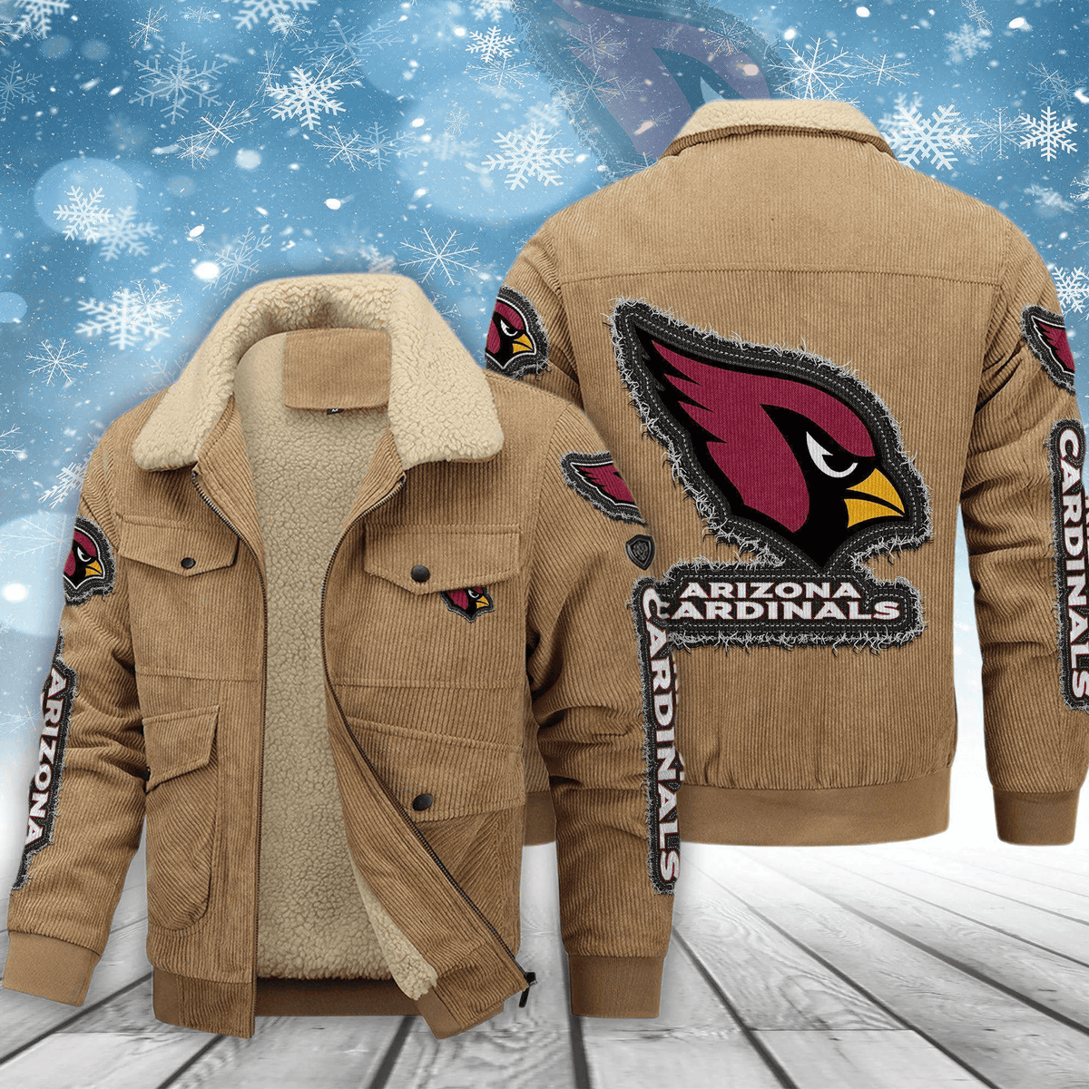 Arizona Cardinals Men's Thickened Corduroy Jacket ANZVITCJ001