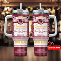 Arizona Cardinals Personalized Limited Edition Sport Fan Gift 40oz Tumbler AZC40OZT395