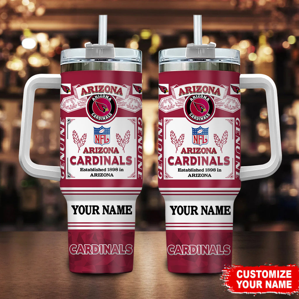 Arizona Cardinals Personalized Limited Edition Sport Fan Gift 40oz Tumbler AZC40OZT363