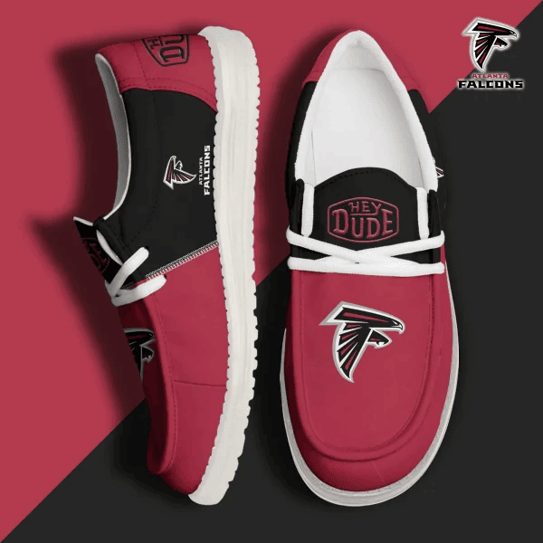 Atlanta Falcons Personalized Moccasin Slippers – Hey Dude Shoes Style AZCHDUDE250
