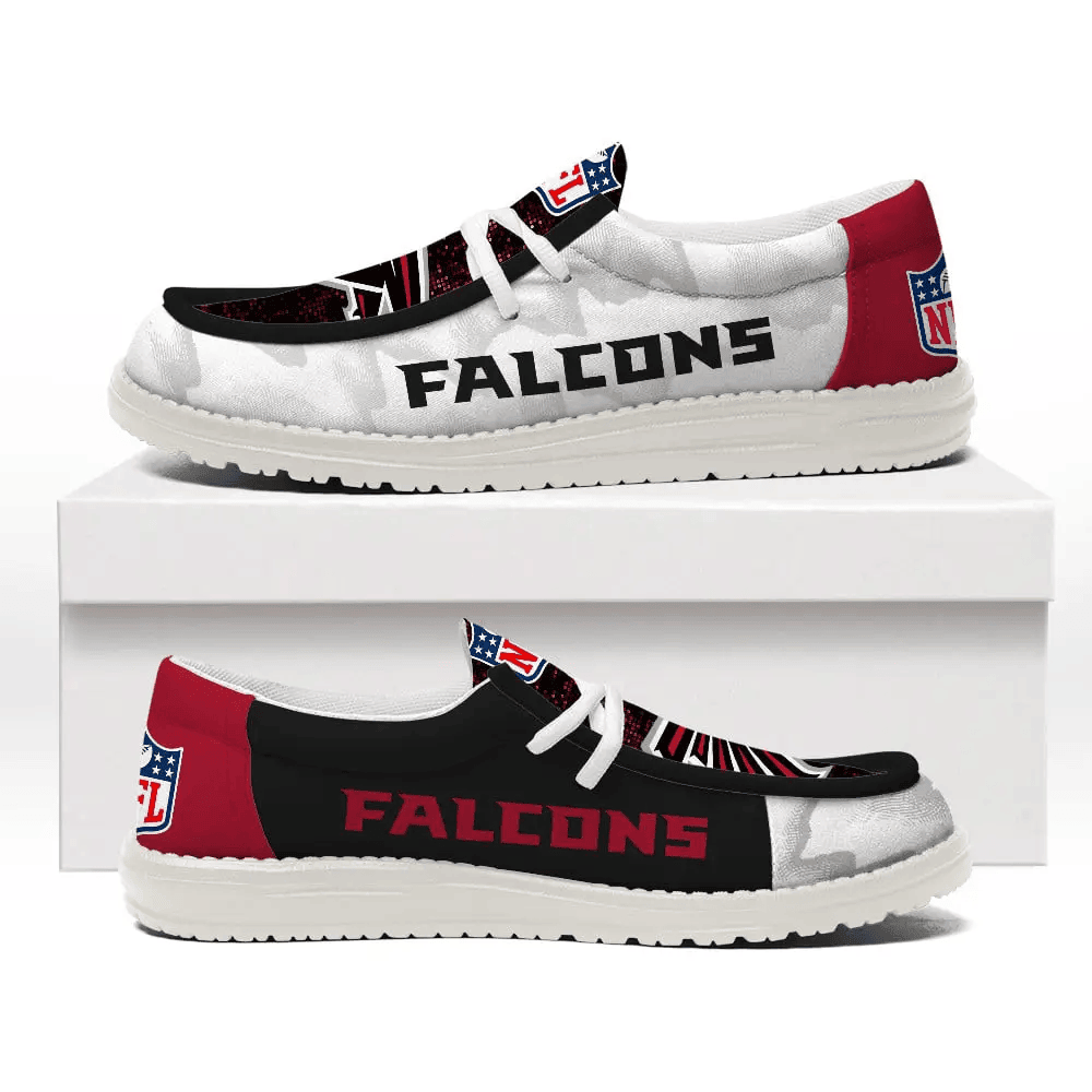 Atlanta Falcons Personalized Moccasin Slippers – Hey Dude Shoes Style AZCHDUDE218