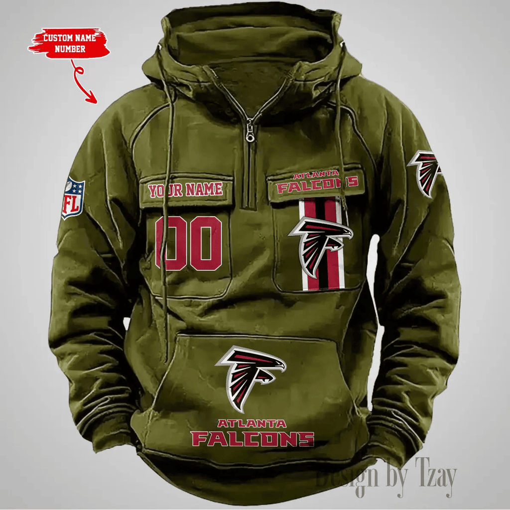 Atlanta Falcons Vintage Men's Hoodie DV2 AZVMHD413