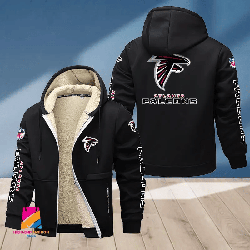 Atlanta Falcons Multicolor Premium Thick Zip-Up Hoodie ANZTZH002