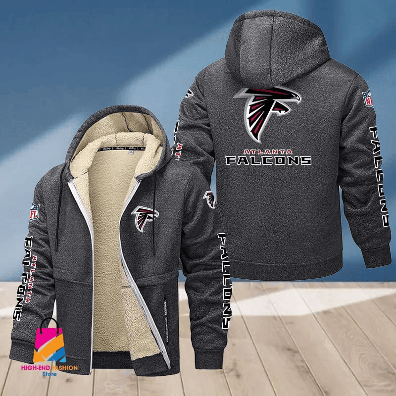Atlanta Falcons Multicolor Premium Thick Zip-Up Hoodie ANZTZH002