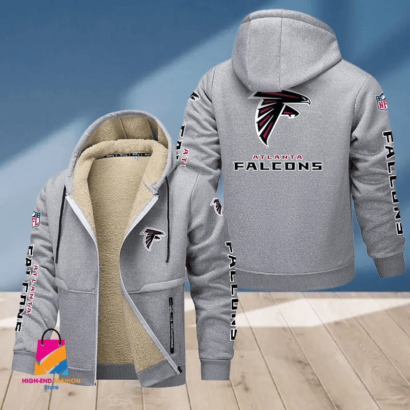 Atlanta Falcons Multicolor Premium Thick Zip-Up Hoodie ANZTZH002