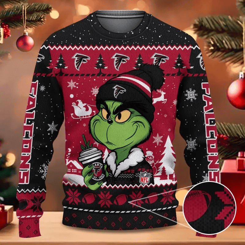 SPTBGSWT346-Atlanta Falcons Christmas Woolen Sweater