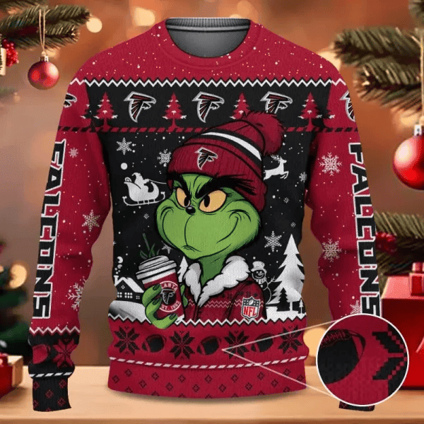 SPTBGSWT346-Atlanta Falcons Christmas Woolen Sweater