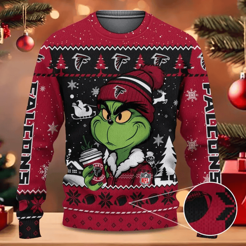 SPTBGSWT346-Atlanta Falcons Christmas Woolen Sweater