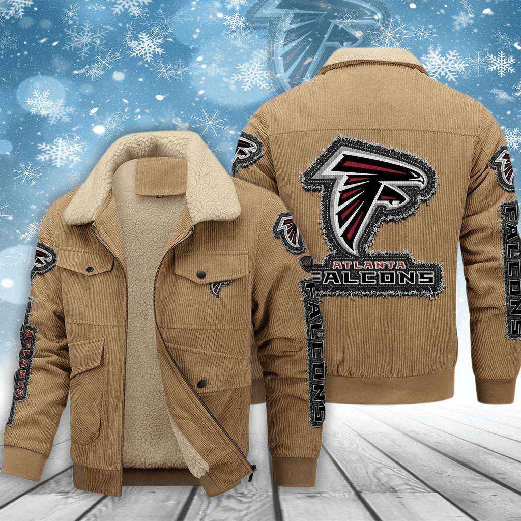 Atlanta Falcons Men's Thickened Corduroy Jacket VITCJ002