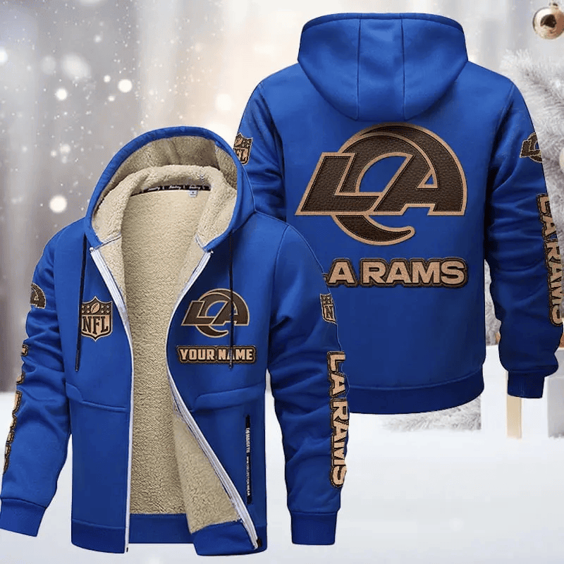 Los Angeles Rams DMTZ0856 Premium Sherpa-Lined Winter Hoodie – Personalized Edition