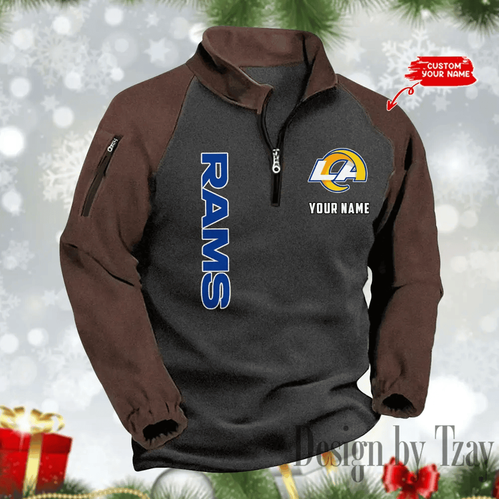 Los Angeles Rams Men's Winter Warm Fleece Sweatshirts SPTWWFS051