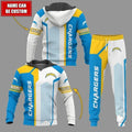 Los Angeles Chargers Personalized Hoodie and Joggers AZCHD967