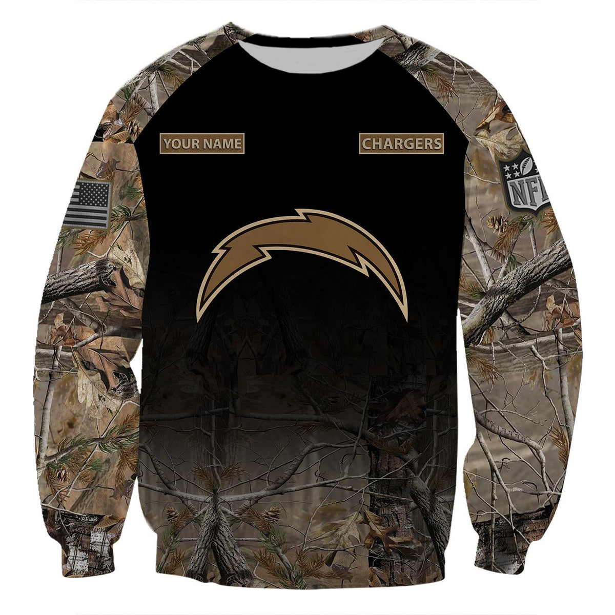 Los Angeles Chargers All Over Printed T-shirt Sweatshirt Hoodie Joggers AZHD018