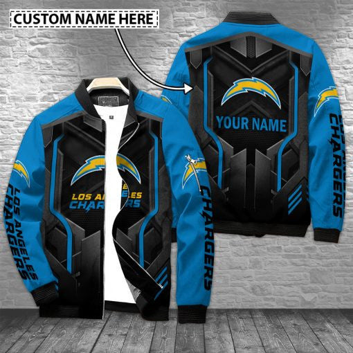 Los Angeles Chargers Personalized Bomber Jacket AZCBJ003
