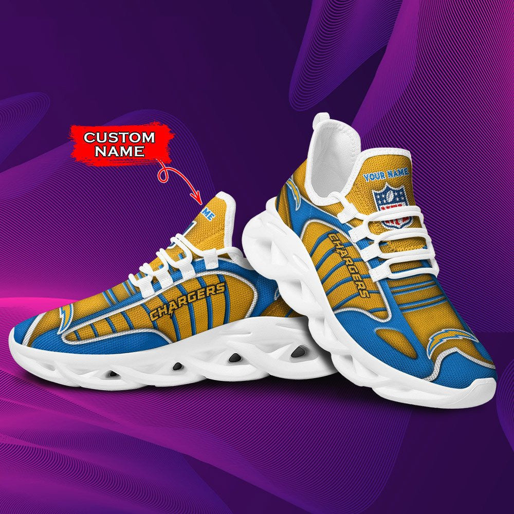 Los Angeles Chargers Personalized Yezy Running Sneakers BG136
