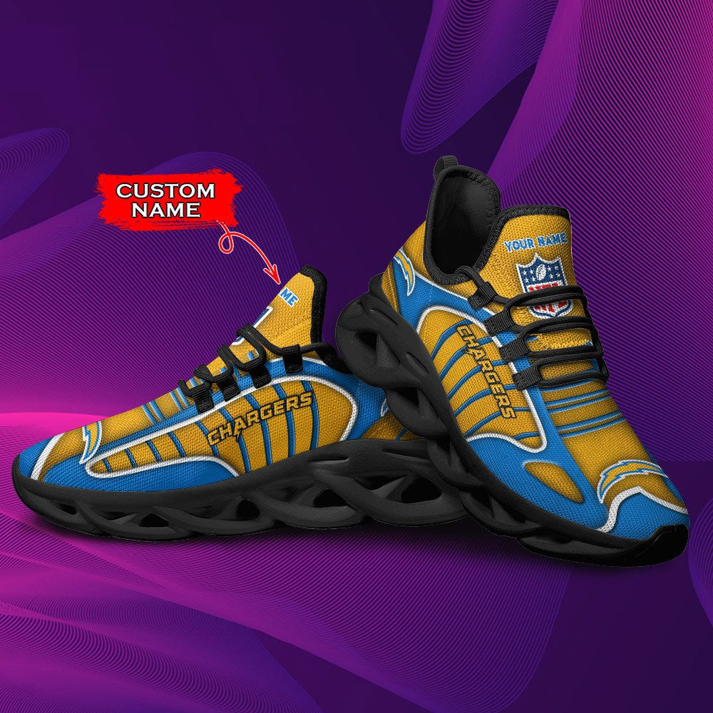 Los Angeles Chargers Personalized Yezy Running Sneakers BG136