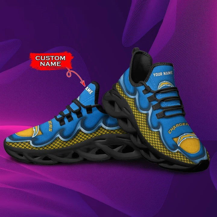 Los Angeles Chargers Personalized Yezy Running Sneakers BG415