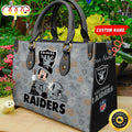 Las Vegas Raiders NFL Minnie Halloween Women Leather Hand Bag
