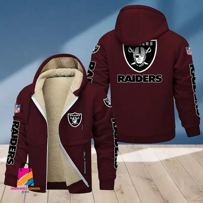 Las Vegas Raiders Multicolor Thickened Zipper Hoodies ANZTZH017