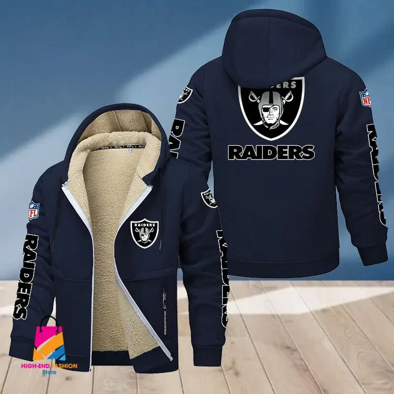 Las Vegas Raiders Multicolor Thickened Zipper Hoodies ANZTZH017