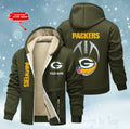Green Bay Packers Hoodies Zip Velvet Coat AANZTZH110