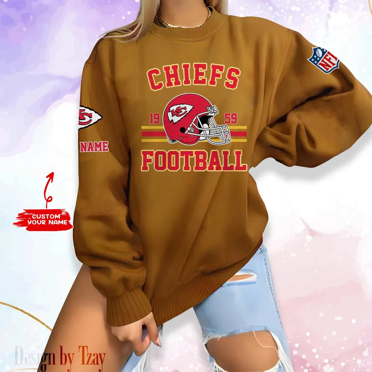 Kansas City Chiefs Personalized Fashion Design New Woolen Sweater BGSWT232