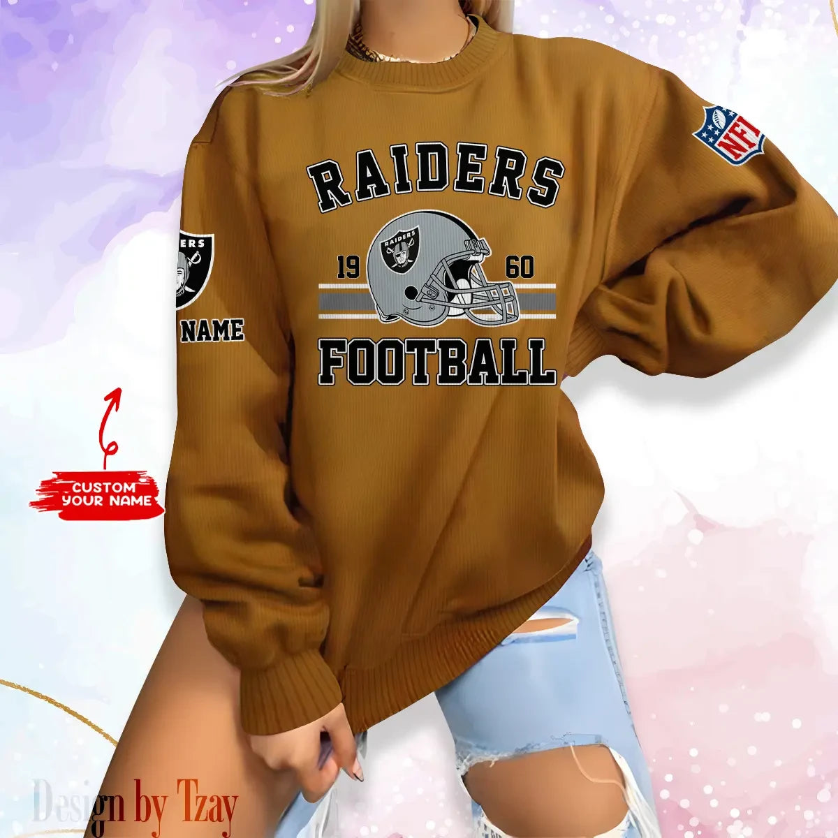 Las Vegas Raiders Personalized Fashion Design New Woolen Sweater  BGSWT233